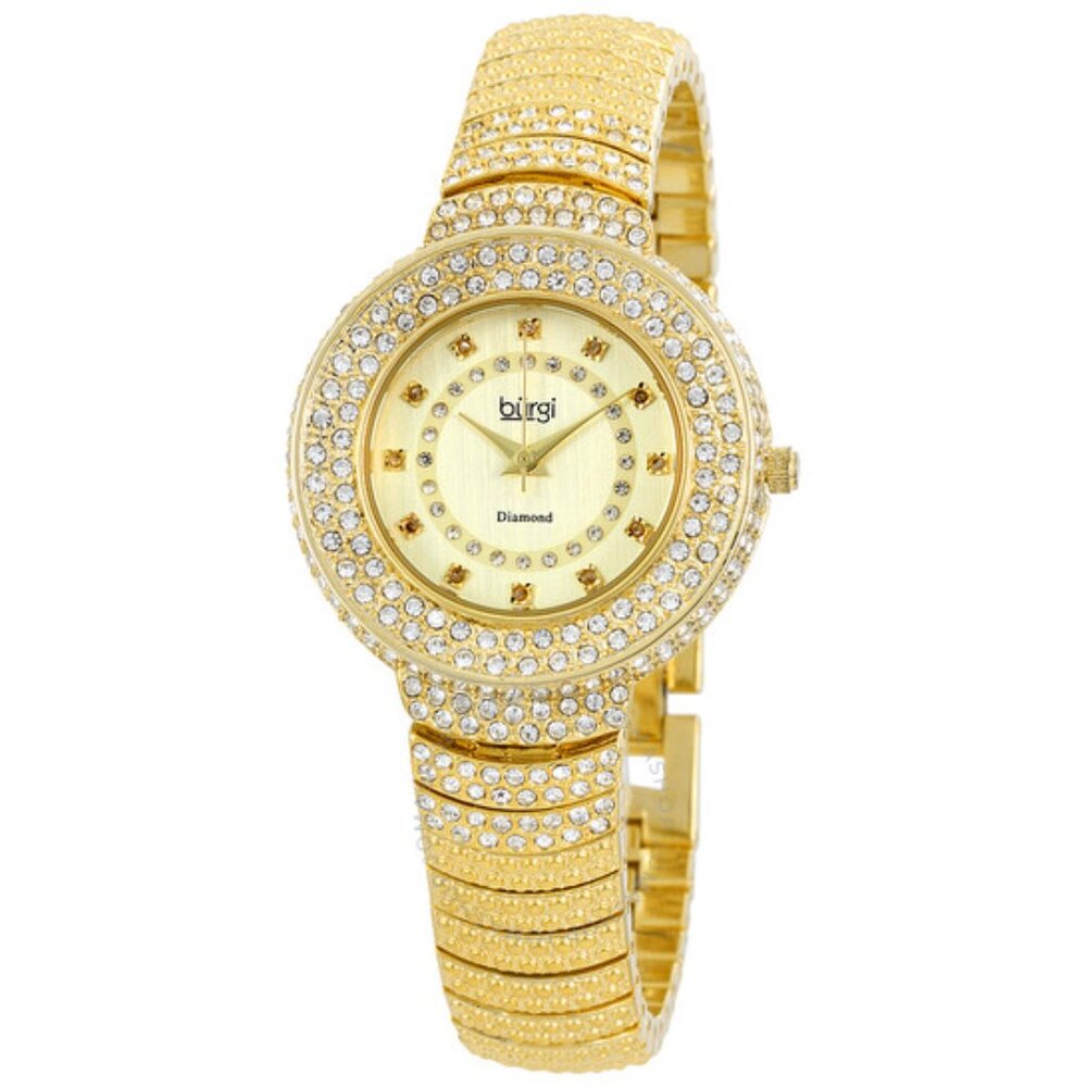 Swarovski Diamond Accent Gold Watch